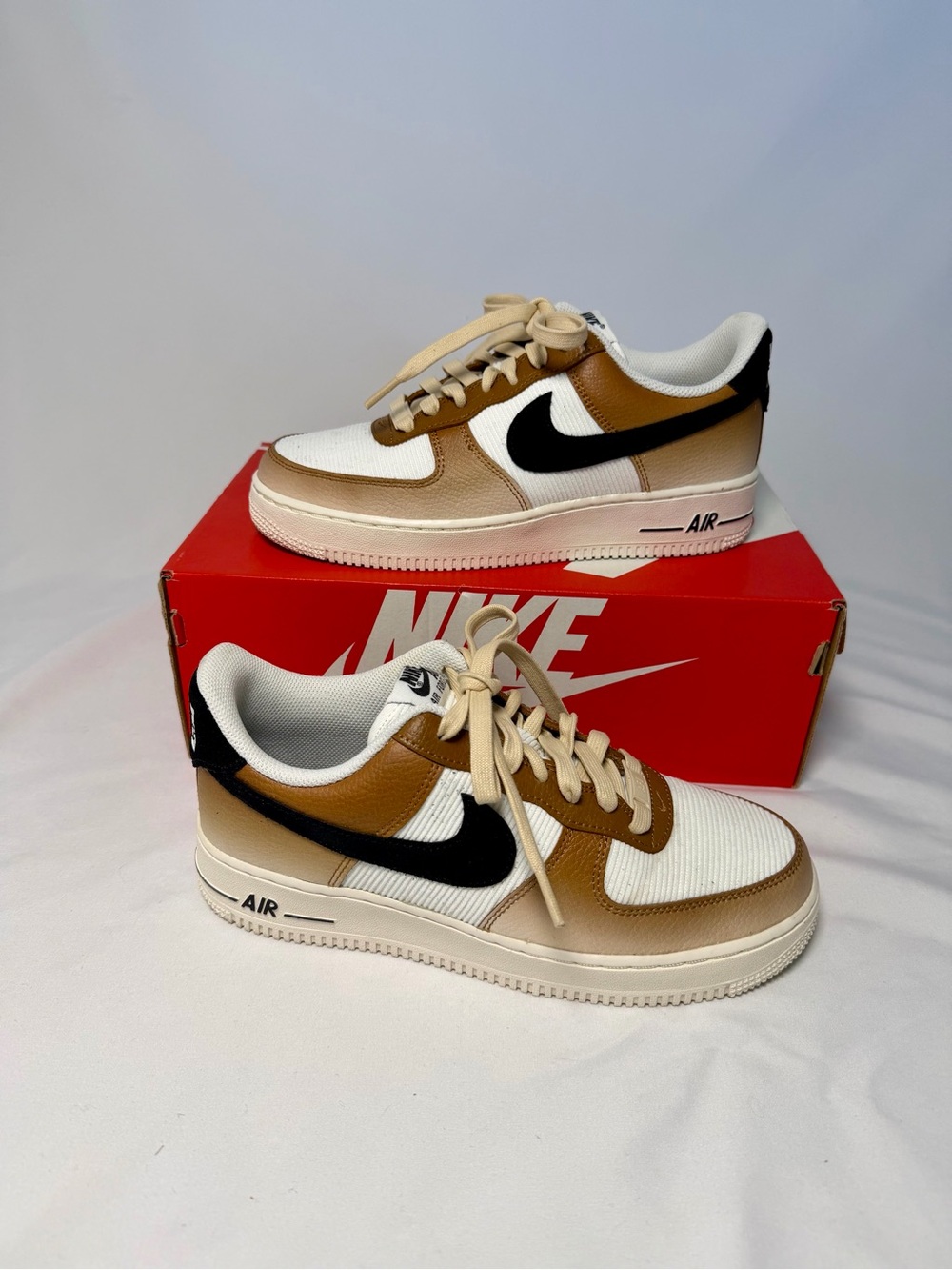 EUC - Nike Air Force 1 Low '07 Ale Brown Sanddrift - Size US8.5